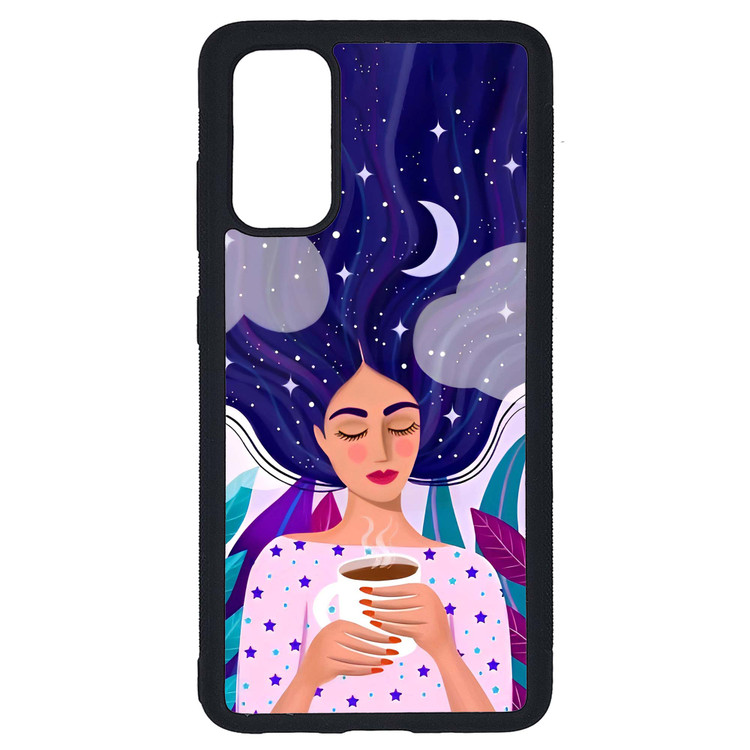 کاور طرح نقاشی دختر کد G-095 مناسب برای گوشی موبایل سامسونگ Galaxy S20