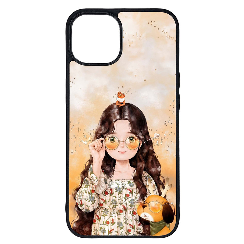 کاور طرح دختر کد G-214 مناسب برای گوشی موبایل اپل iPhone 14