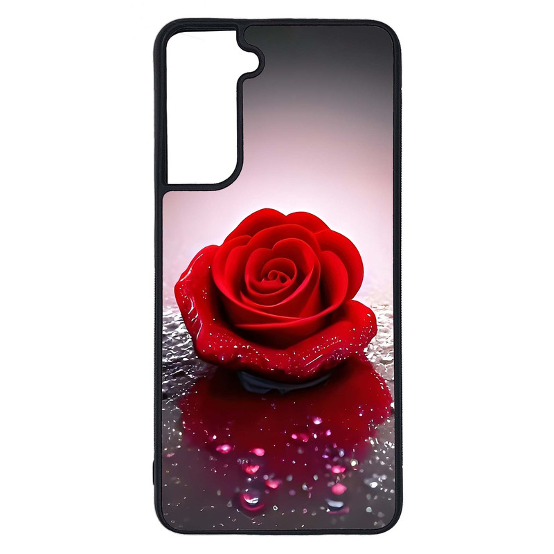 کاور طرح گل رز کد G-024 مناسب برای گوشی موبایل سامسونگ Galaxy S21