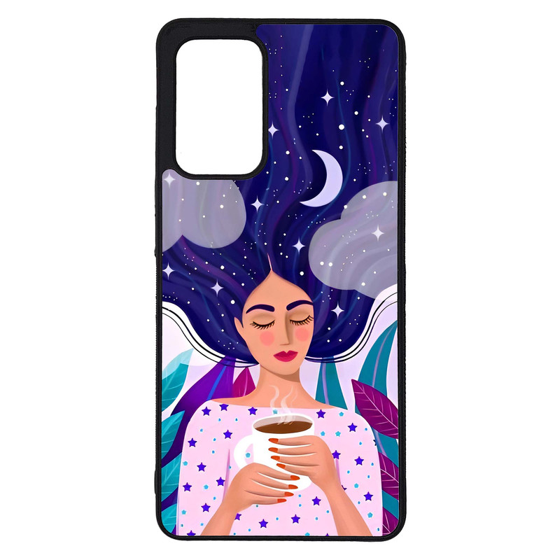 کاور طرح نقاشی دختر کد G-095 مناسب برای گوشی موبایل سامسونگ Galaxy A72 / A72 5G