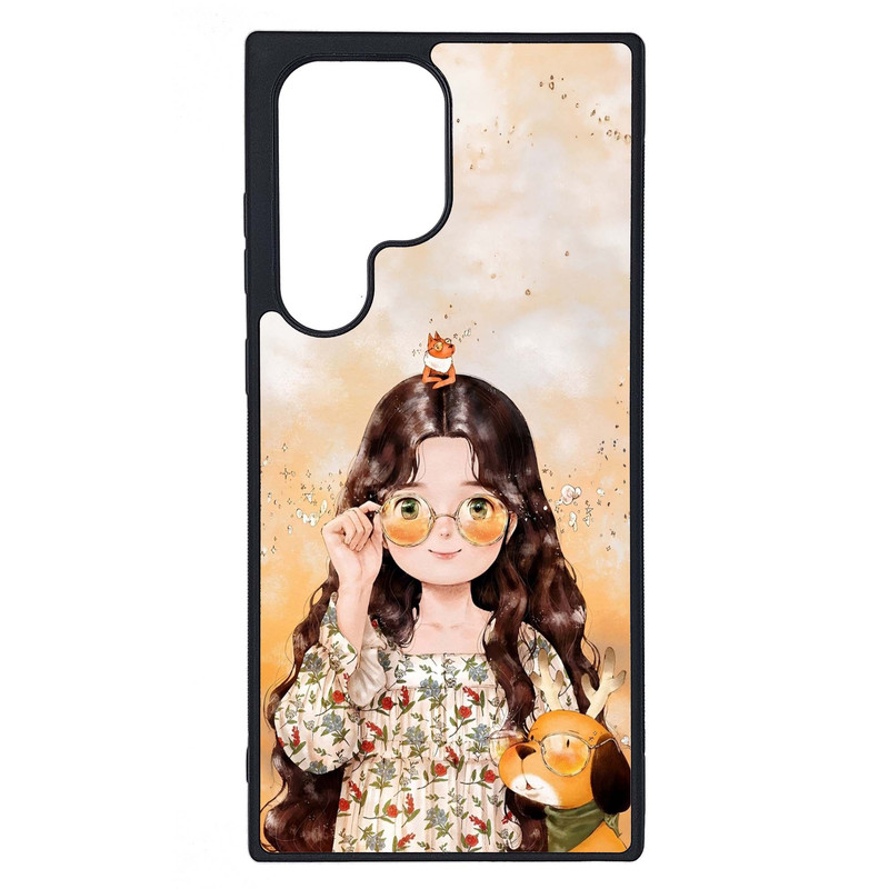 کاور طرح دختر کد G-214 مناسب برای گوشی موبایل سامسونگ Galaxy S23 Ultra