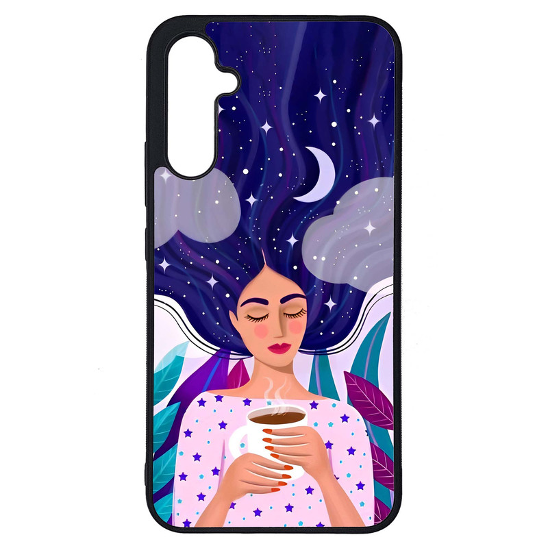 کاور طرح نقاشی دختر کد G-095 مناسب برای گوشی موبایل سامسونگ Galaxy A34 / A34 5G