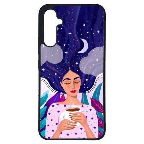 کاور طرح نقاشی دختر کد G-095 مناسب برای گوشی موبایل سامسونگ Galaxy A34 / A34 5G