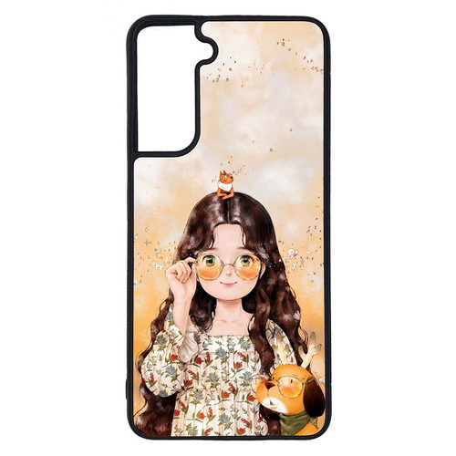 کاور طرح دختر کد G-214 مناسب برای گوشی موبایل سامسونگ Galaxy S21