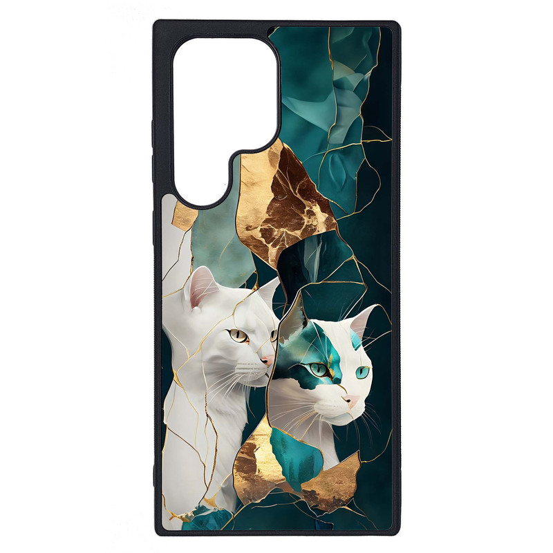 کاور طرح گربه کد G-132 مناسب برای گوشی موبایل سامسونگ Galaxy S23 Ultra