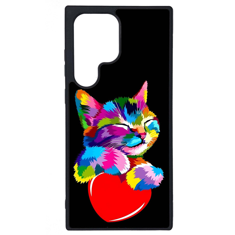 کاور طرح گربه کد G-041 مناسب برای گوشی موبایل سامسونگ Galaxy S23 Ultra