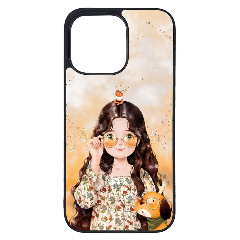 کاور طرح دختر کد G-214 مناسب برای گوشی موبایل اپل iPhone 13 Pro