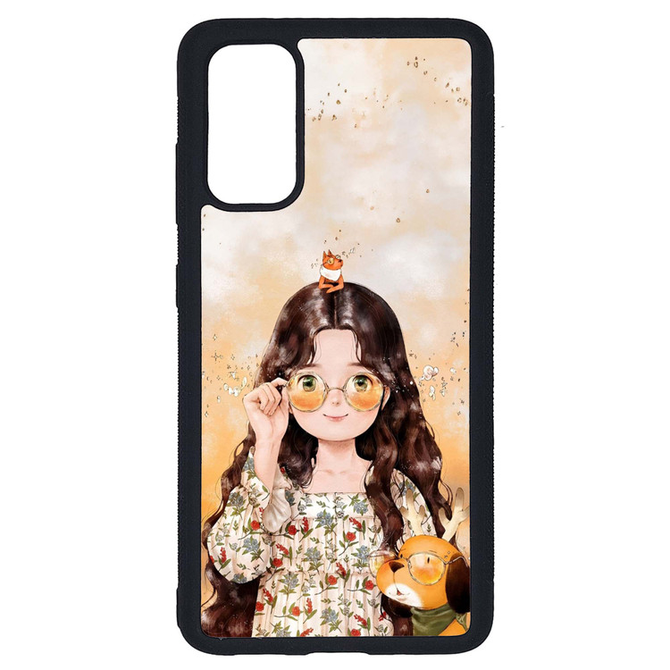 کاور طرح دختر کد G-214 مناسب برای گوشی موبایل سامسونگ Galaxy S20