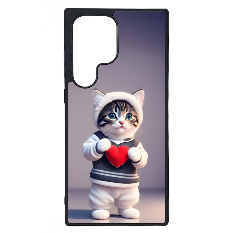 کاور طرح بچه گربه کد G-153 مناسب برای گوشی موبایل سامسونگ Galaxy S23 Ultra