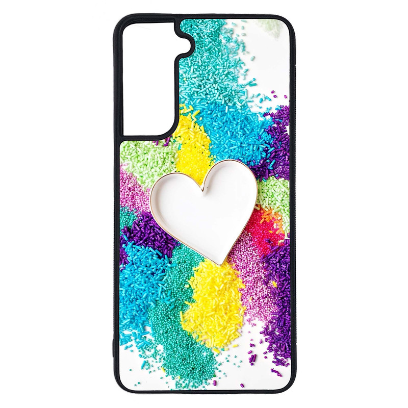 کاور طرح قلبی کد G-149 مناسب برای گوشی موبایل سامسونگ Galaxy S21