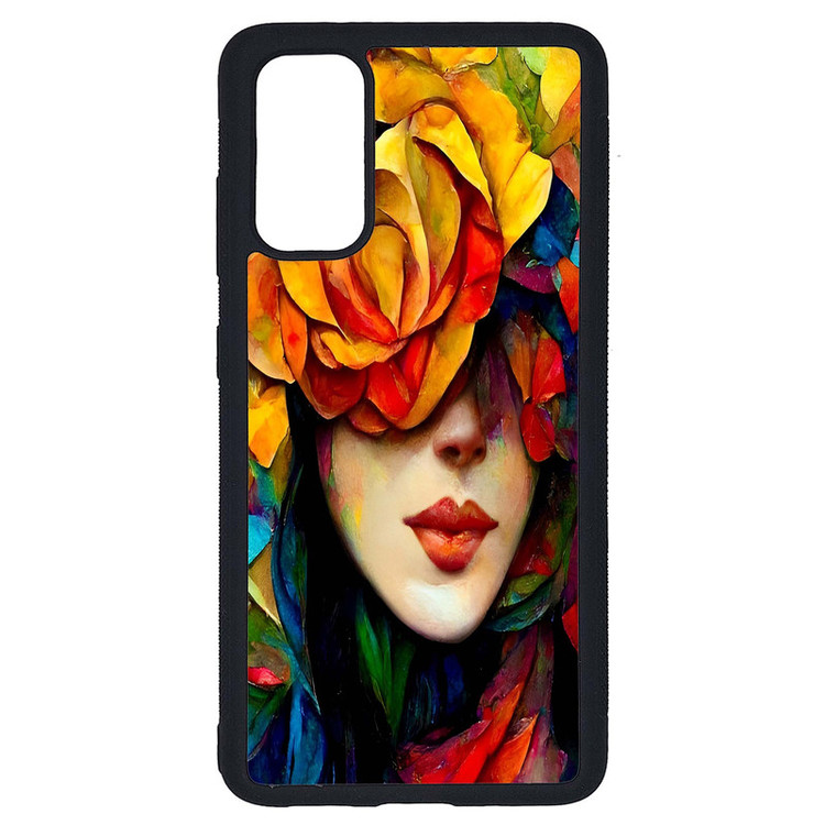 کاور طرح نقاشی چهره کد G-043 مناسب برای گوشی موبایل سامسونگ Galaxy S20