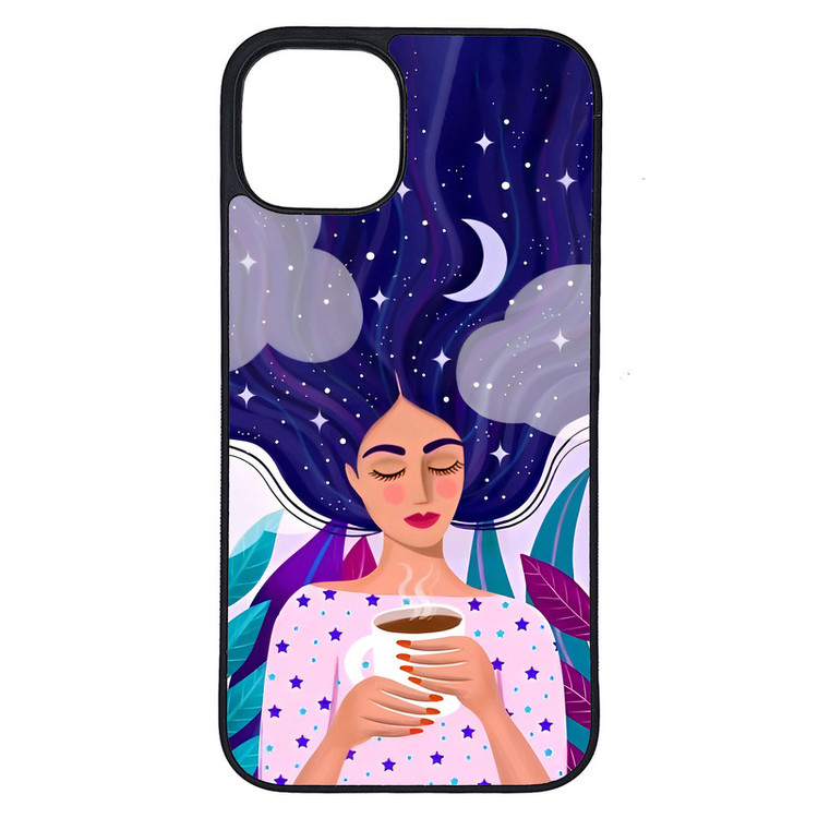 کاور طرح نقاشی دختر کد G-095 مناسب برای گوشی موبایل اپل iPhone 13