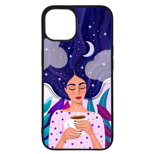 کاور طرح نقاشی دختر کد G-095 مناسب برای گوشی موبایل اپل iPhone 14