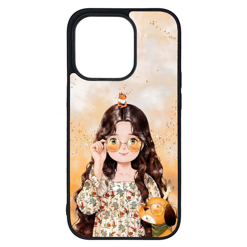 کاور طرح دختر کد G-214 مناسب برای گوشی موبایل اپل iPhone 14 Pro