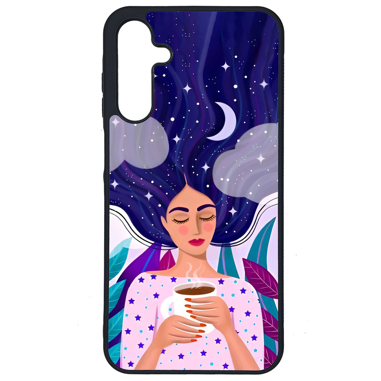 کاور طرح نقاشی دختر کد G-095 مناسب برای گوشی موبایل سامسونگ Galaxy A16 4G / A16 5G