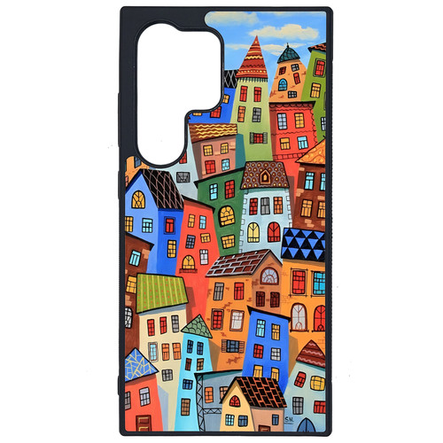 کاور طرح دهکده کد G-046 مناسب برای گوشی موبایل سامسونگ Galaxy S25 Ultra