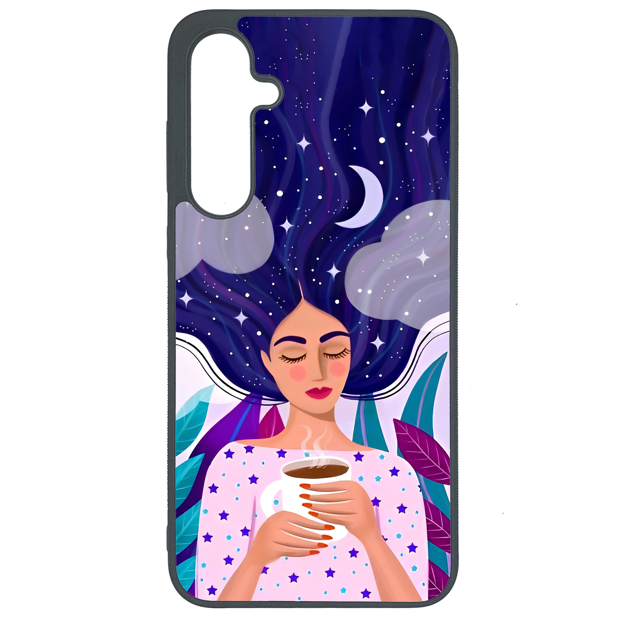 کاور طرح نقاشی دختر کد G-095 مناسب برای گوشی موبایل سامسونگ Galaxy A36